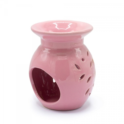 Kwiat Różowy - Kominek Zapachowy Ceramiczny