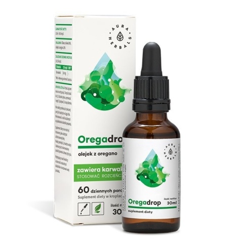 Oregadrop Olejek z Oregano, Krople, Aura Herbals, 30ml