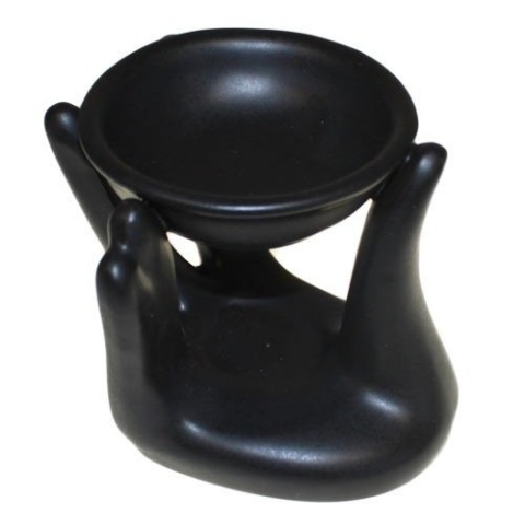 Pomocna Dłoń Kominek Zapachowy Ceramiczny - Czarny