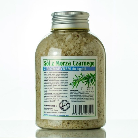 Sól Morska do Kąpieli z Morza Czarnego Rozmarynowa, 100% Naturalna