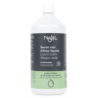 Uniwersalne Czarne Mydło Aleppo, Naturalny Detergent, Najel 1 litr