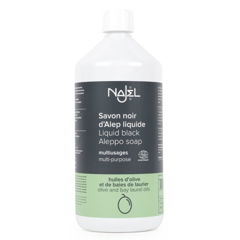 Uniwersalne Czarne Mydło Aleppo, Naturalny Detergent, Najel 1 litr