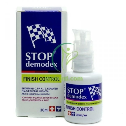 Żel Stop Demodex Finish Control, Przebarwienia po Nużyce i Trądziku Data: 12-2026