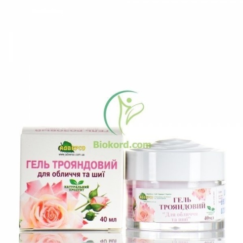 Żel do Twarzy i Szyi Różany, 40 ml