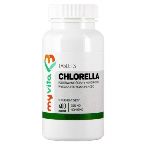 Chlorella 250 mg, Myvita, 400 tabletek