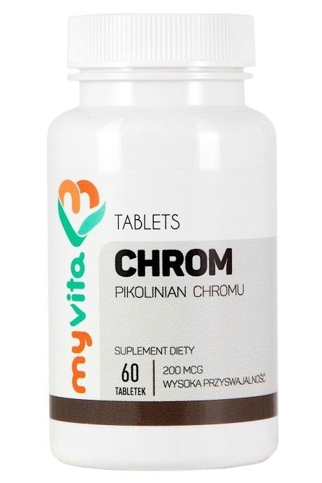 Chrom 200 mcg Myvita, 60 tabletek