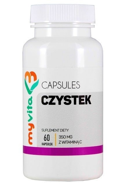 Czystek z Witaminą C Myvita, Suplement Diety, 60 kapsułek