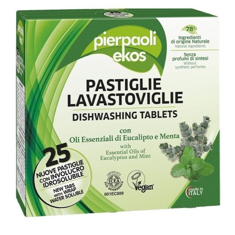 Ekologiczne Tabletki do Zmywarki PIERPAOLI EKOS, 25 szt.