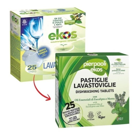 Ekologiczne Tabletki do Zmywarki PIERPAOLI EKOS, 25 szt.