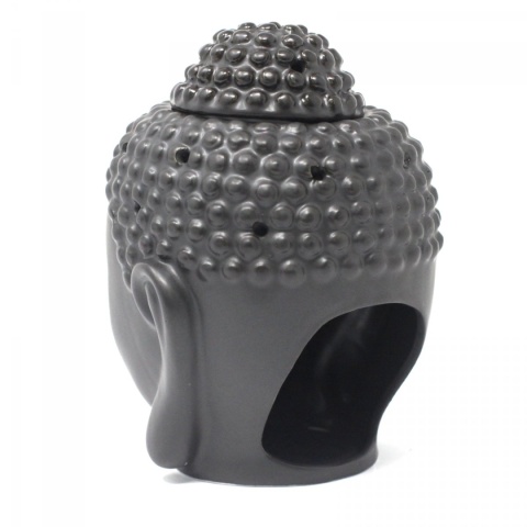 Głowa Buddy Kominek Zapachowy Ceramiczny, Czarny
