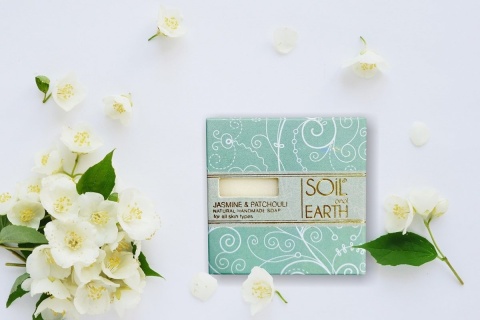 Jaśmin i Paczula Naturalne Mydło, Soil & Earth, 100g