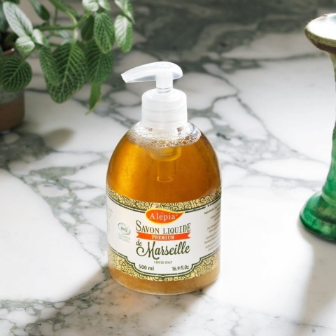 Mydło Marsylskie Premium w Płynie BIO, Alepia, 500ml
