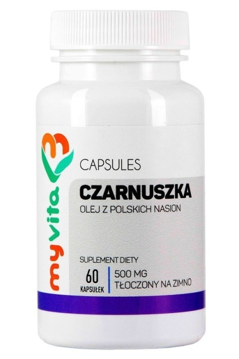 Olej z Czarnuszki, 500mg, MyVita, 60 kapsułek