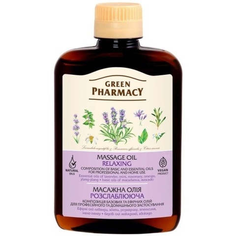 Olejek do Masażu Relaksujący, Green Pharmacy, 200ml