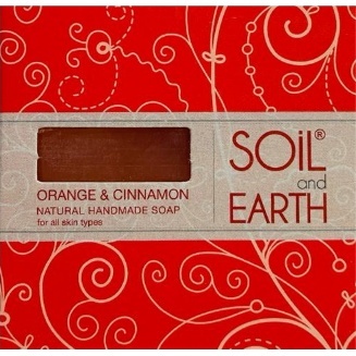 Pomarańcza z Cynamonem Naturalne Mydło, Soil & Earth, 125g