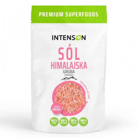 Sól Himalajska Jodowana Gruba, Intenson, 500 g