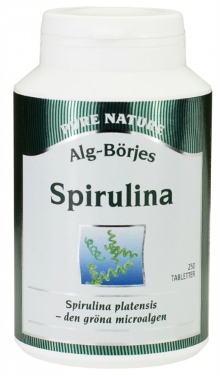 Spirulina Alg-Börje Suplement Diety, 250 tabletek