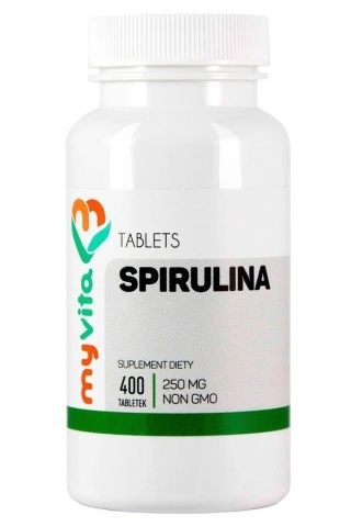 Spirulina, Suplement Diety, Myvita, 400 tabletek