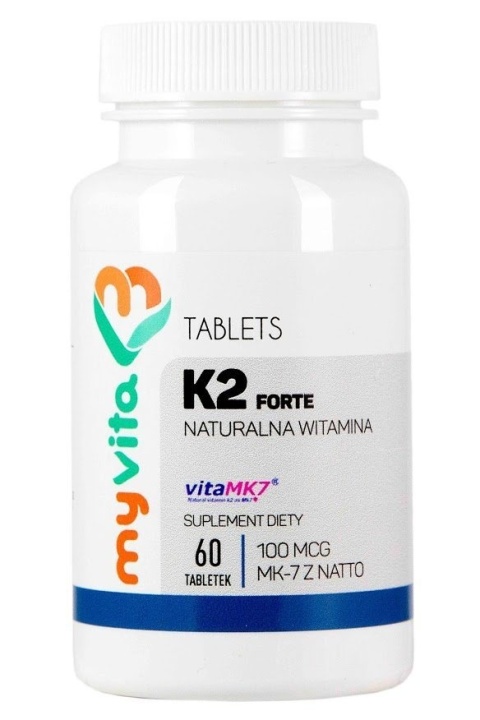 Witamina K2 MK7, Myvita, 60 tabletek
