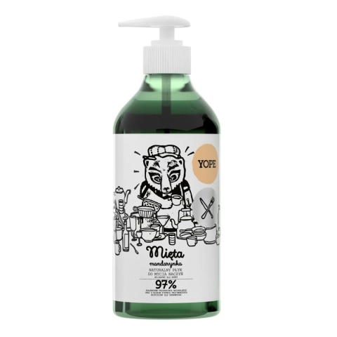 YOPE Płyn do mycia naczyń MIĘTA 750ml