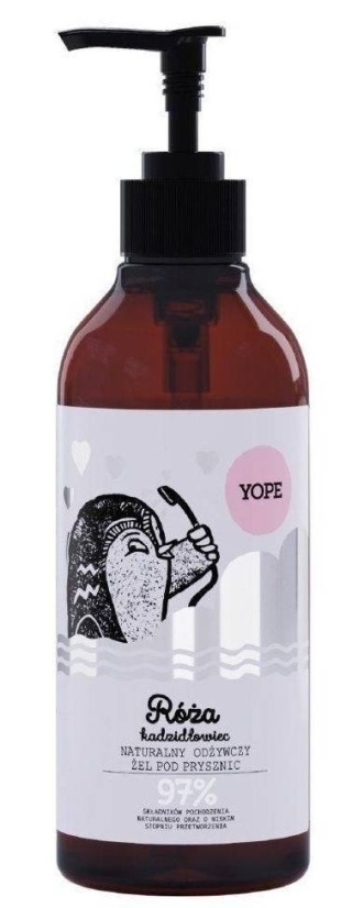 YOPE Żel pod prysznic RÓŻA I KADZIDŁOWIEC 400ml