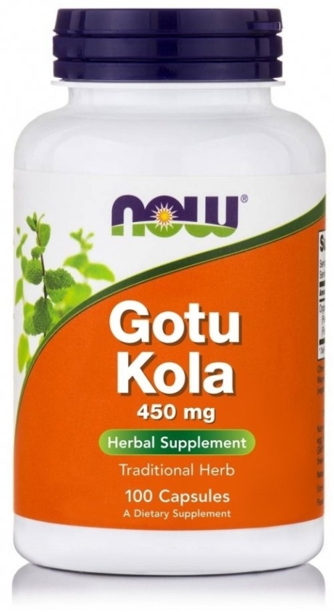 Gotu Kola 450 mg, 100 kapsułek Now Foods