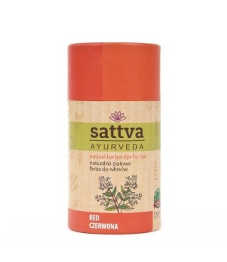 Henna Czerwona, Naturalna Ziołowa Farba do Włosów, Sattva