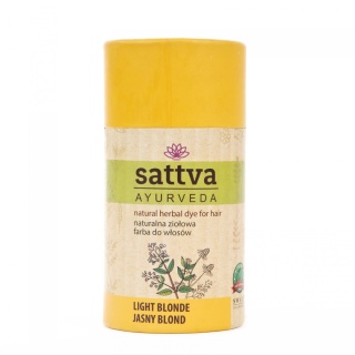 Henna Jasny Blond, Naturalna Ziołowa Farba do Włosów, Sattva
