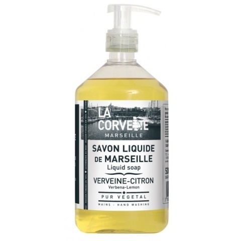 Mydło Marsylskie w Płynie Werbena Cytrynowa, La Corvette, 500ml