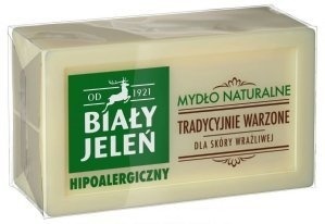 Mydło naturalne hipoalergiczne tradycyjnie warzone, Biały Jeleń, 150g
