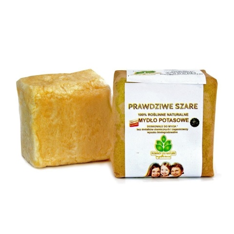 Naturalne Szare Mydło Potasowe w Kostce, 100g