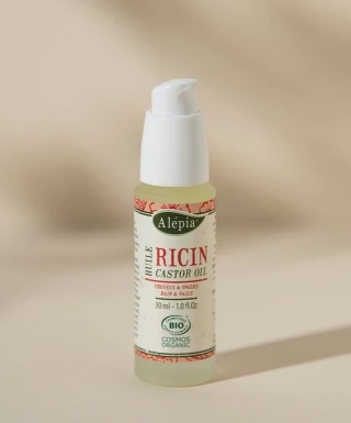 Olej Rycynowy w Szklanej Butelce w Sprayu, Alepia, 30ml