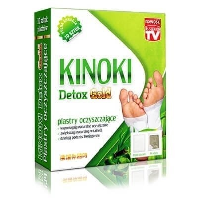 Plastry Oczyszczające KINOKI Detox Gold, 10 sztuk
