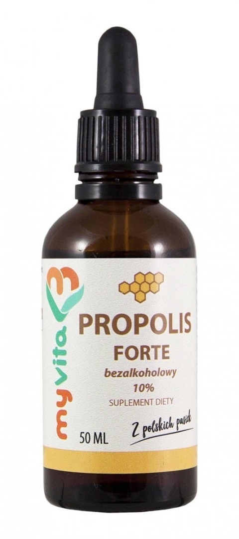 Propolis Bezalkoholowy 10% krople MyVita 50 ml