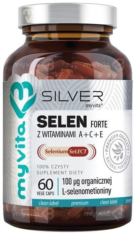 Selen Forte z Witaminami A,C,E, MyVita SILVER PURE, 60 kapsułek