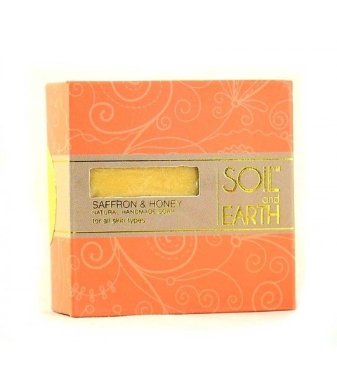 Szafran i Miód Naturalne Mydło, Soil & Earth, 100g