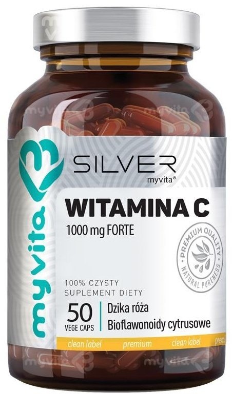 Witamina C Forte 1000mg, MyVita SILVER PURE, 50 kapsułek