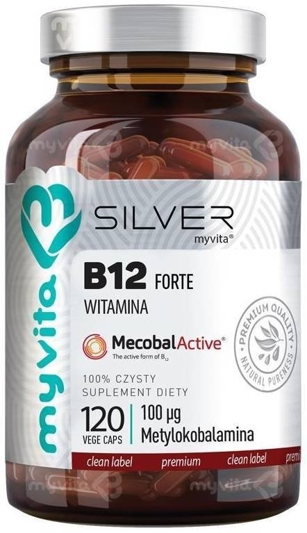 Wtamina B12 Forte 100mcg, Kapsułki SILVER PURE, MyVita