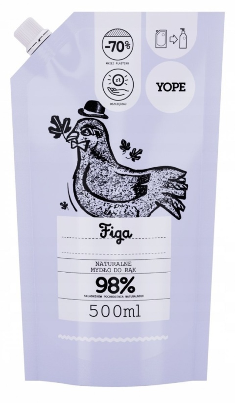 YOPE Mydło w płynie FIGA Doypack 500ml