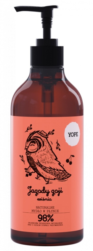 YOPE Mydło w płynie JAGODY GOJI i WIŚNIA 500ml
