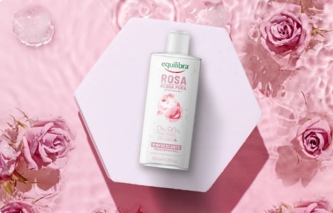 Czysta Woda Różana Orzeźwiająca, Equilibra Rosa, 200ml