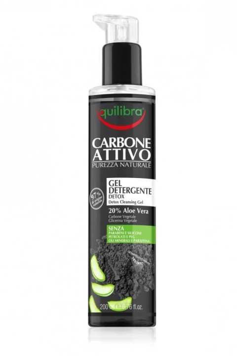 Equilibra Carbone Attivo Żel do mycia twarzy oczyszczający z aktywnym węglem 200ml
