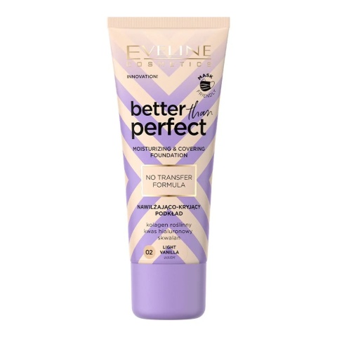 Eveline Better Than Perfect Podkład nawilżająco-kryjący nr 02 Light Vanilla 30ml