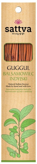 Kadzidełka Naturalne Guggul Balsamowiec Indyjski Sattva Incense, 30g