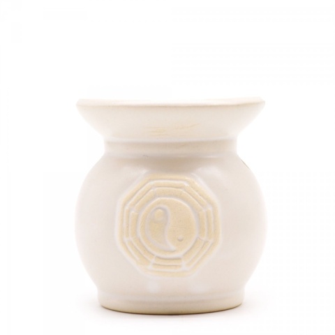 Kominek Ceramiczny Yin Yang Biały