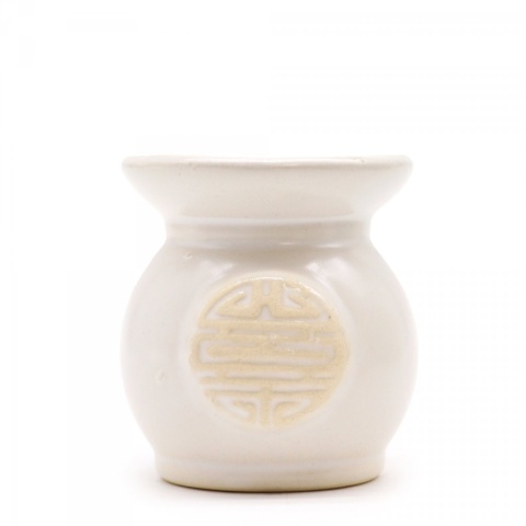 Kominek Ceramiczny Yin Yang Biały