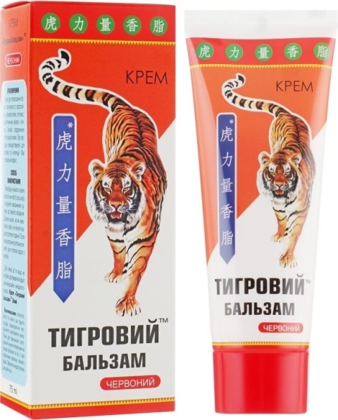 Krem na Stawy Rozgrzewający "Tygrysi Balsam" Czerwony, Elixir