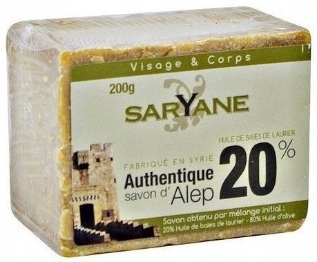 Mydło Aleppo 20% Oleju Laurowego, SARYANE, 200g