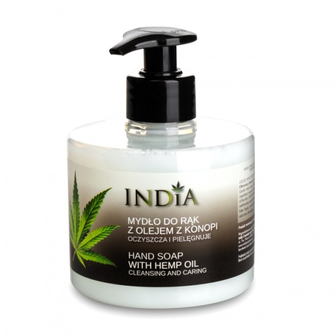 Mydło do Rąk w Płynie z Olejem Konopnym 300ml, India Cosmetics
