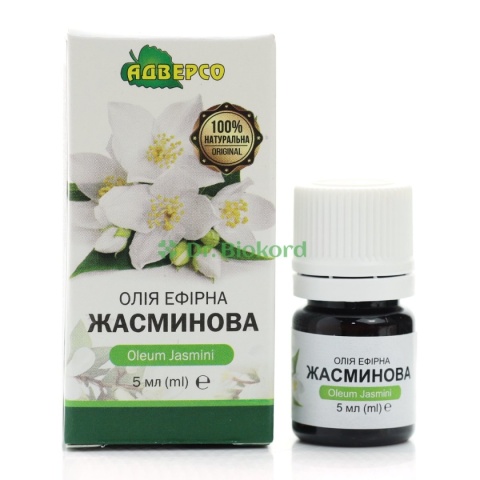 Olejek Jaśminowy, 100% Naturalny, Adverso, 5 ml
